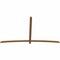 Ekena Millwork Bellingham Timber Gable Bracket, Western Red Cedar, 108"W x 63"H x 1 1/2"D x 3 1/2"F, 14/12 Pitch GBW108X63X0204BEL00SWR - alternate 4